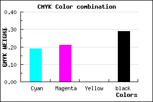 #918EB4 color CMYK mixer