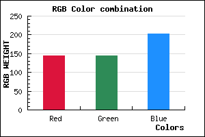rgb background color #9190CB mixer