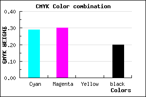 #9190CD color CMYK mixer