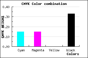 #9191AB color CMYK mixer