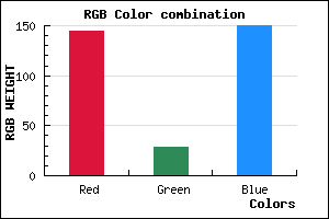 rgb background color #911C96 mixer