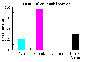 #9129B3 color CMYK mixer