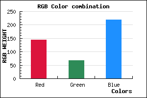 rgb background color #9143DB mixer