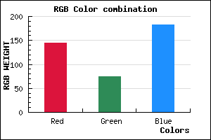 rgb background color #914AB6 mixer