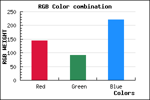 rgb background color #915CDC mixer