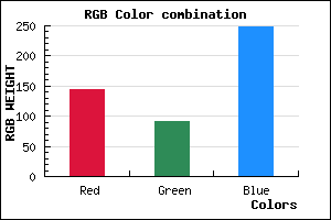 rgb background color #915CF8 mixer