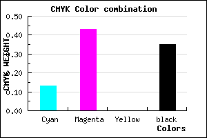 #915FA7 color CMYK mixer