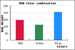 rgb background color #9270CC mixer