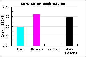 #927BB5 color CMYK mixer