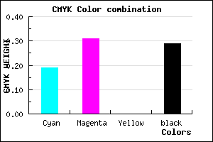 #927DB5 color CMYK mixer