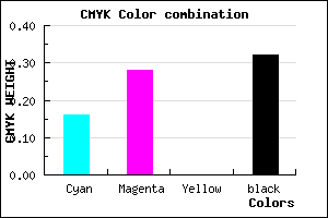 #927EAE color CMYK mixer