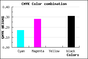#927EB0 color CMYK mixer