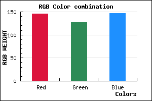 rgb background color #927F93 mixer