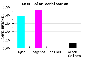 #9282F0 color CMYK mixer