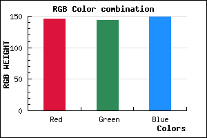 rgb background color #928F95 mixer