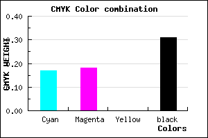#9290B0 color CMYK mixer