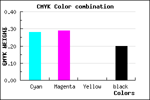 #9290CB color CMYK mixer