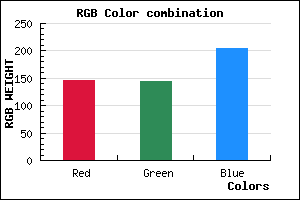rgb background color #9290CD mixer