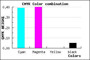 #9290F1 color CMYK mixer