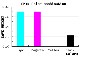 #9292E2 color CMYK mixer