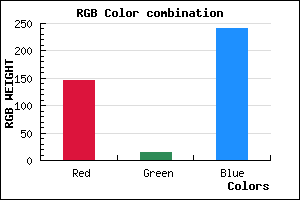 rgb background color #920FF0 mixer