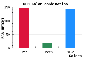 rgb background color #92128F mixer