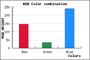 rgb background color #9223F0 mixer