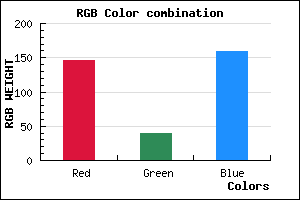 rgb background color #92279F mixer
