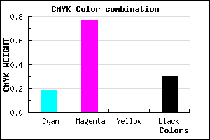 #9229B3 color CMYK mixer