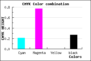 #922BB9 color CMYK mixer
