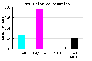 #9231C9 color CMYK mixer