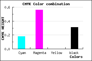 #924DB1 color CMYK mixer