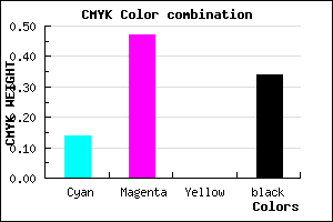 #9259A9 color CMYK mixer