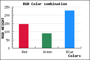rgb background color #925AE4 mixer