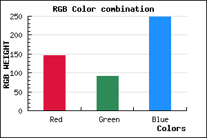 rgb background color #925BF8 mixer