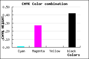 #936C94 color CMYK mixer