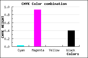 #930B98 color CMYK mixer