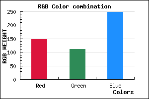 rgb background color #936FF9 mixer