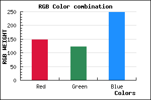 rgb background color #937BF9 mixer
