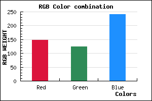 rgb background color #937CF0 mixer