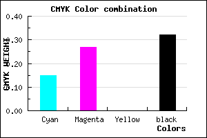 #937EAD color CMYK mixer