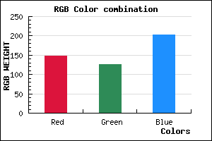rgb background color #937ECB mixer
