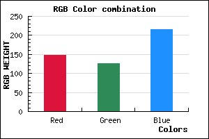 rgb background color #937ED7 mixer