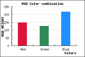 rgb background color #937ED9 mixer