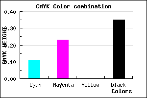 #937FA5 color CMYK mixer