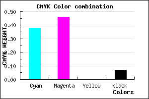 #9381ED color CMYK mixer