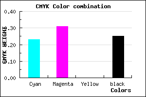 #9383BF color CMYK mixer