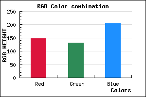 rgb background color #9383CD mixer