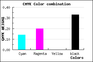 #9388AA color CMYK mixer