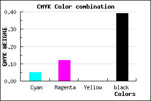 #93899B color CMYK mixer